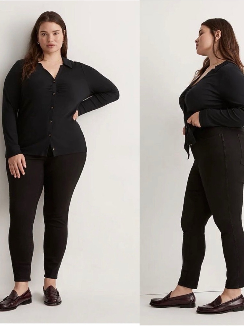 Madewell Plus 10” Women’s Skinny Jeans in Washed Black 18W